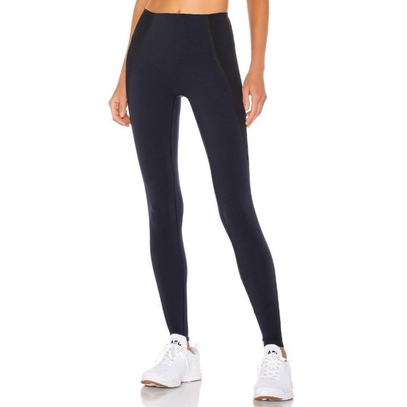 Spanx Expose Mesh Contour Shaping Leggings LapisNights Medium NWT - Picture 1 of 16